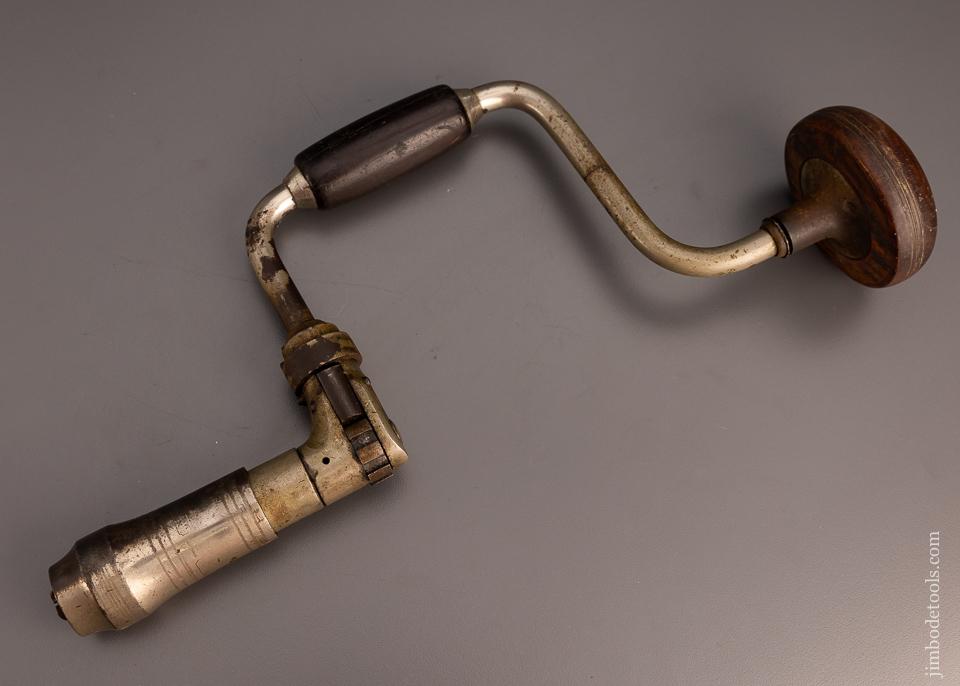 MILLERS FALLS No. 63 Bit Brace Rosewood 8 Inch PAT’d. 1871 - 96624