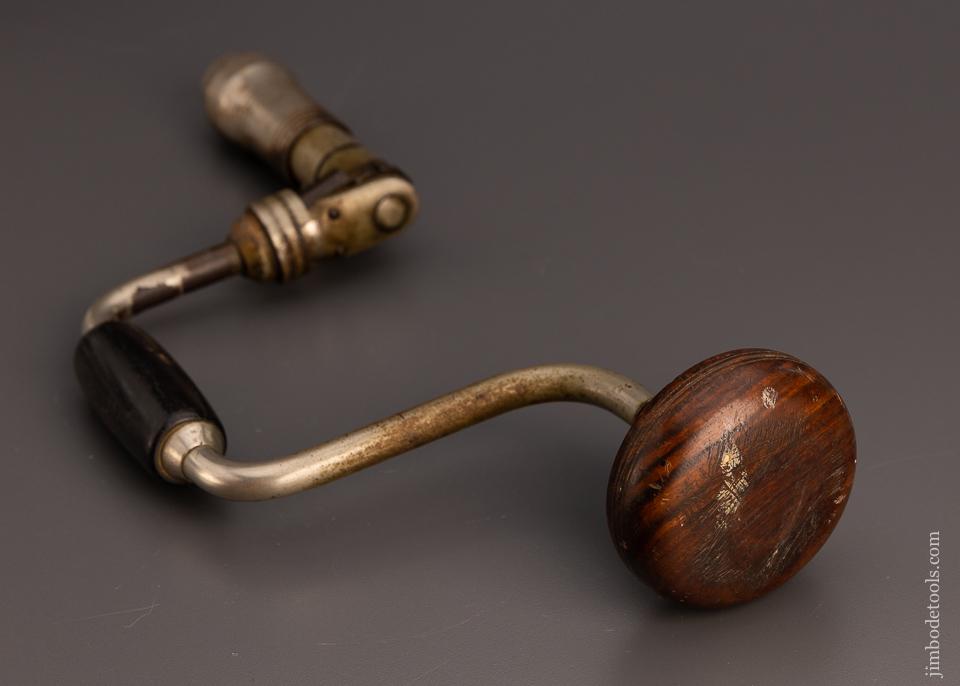 MILLERS FALLS No. 63 Bit Brace Rosewood 8 Inch PAT’d. 1871 - 96624