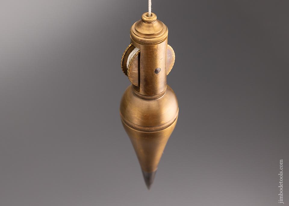 Stunning Brass & Steel Plumb Bob with Internal Reel - 96632
