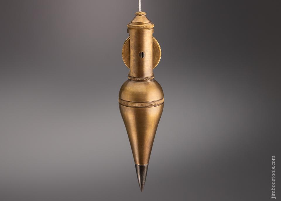 Stunning Brass & Steel Plumb Bob with Internal Reel - 96632
