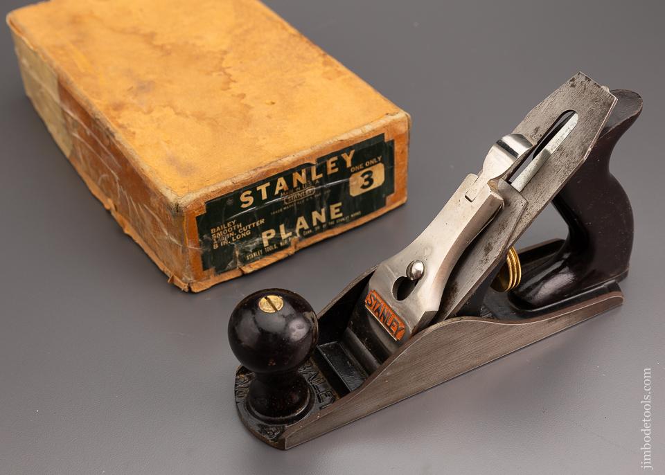 STANLEY No. 3 Smooth Plane Near Mint in Box - 96642