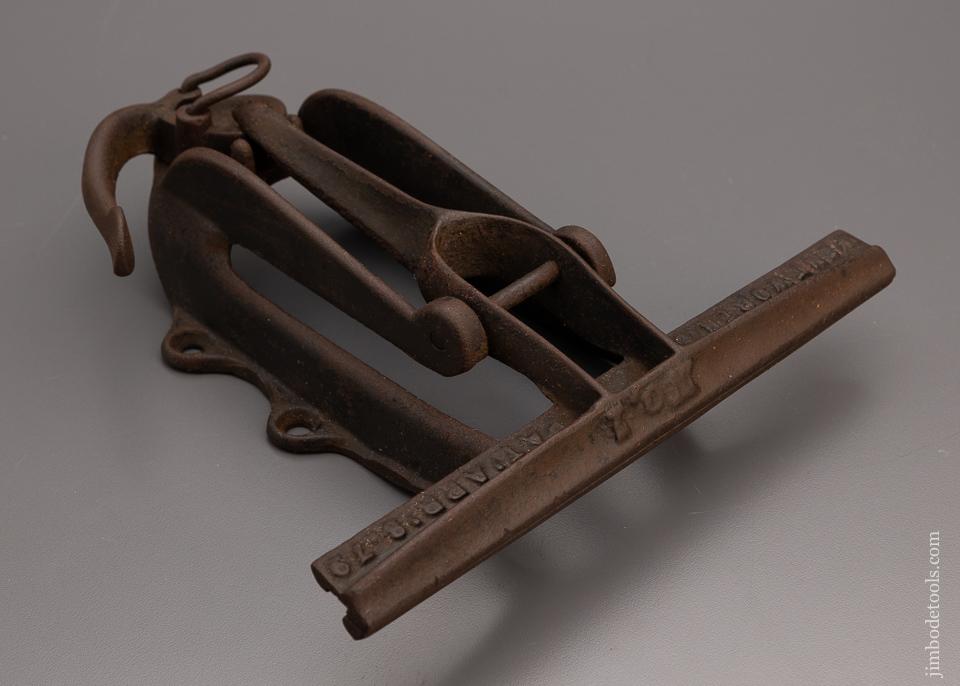 WENTWORTH PATENTED Quick Release Saw Filing Vise 1879 Patent Fine - 96653
