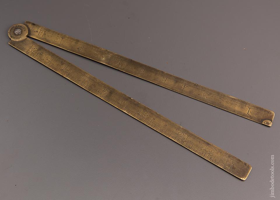 SMALLWOOD Patented Brass Blacksmith’s Rule - 96788