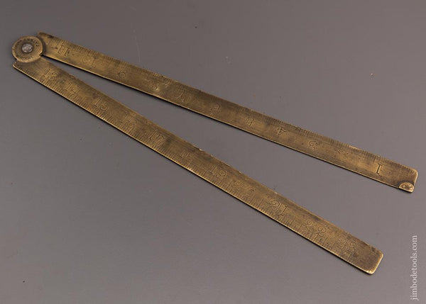 SMALLWOOD Patented Brass Blacksmith’s Rule - 96788