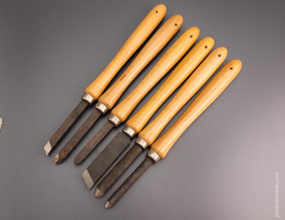 Set of 6 Japanese Turning Chisels - 96796