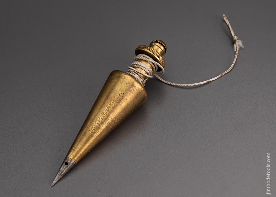 Rare SUVERKROP PATENT Plumb Bob with Rotating Spool - 96843