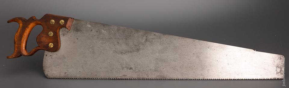 Phenomenal Monster 28 inch DISSTON No. 7 Rip Hand Saw - 96865