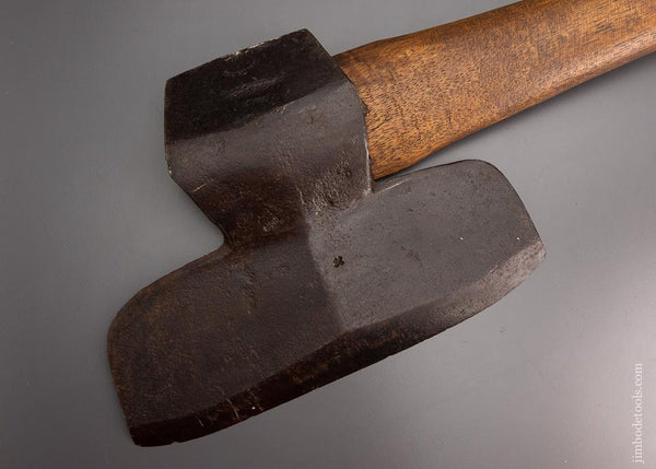 D.R. BARTON  1832 ROCHESTER N.Y. Offset Single Bevel Broad Axe Hewing Axe - 96879