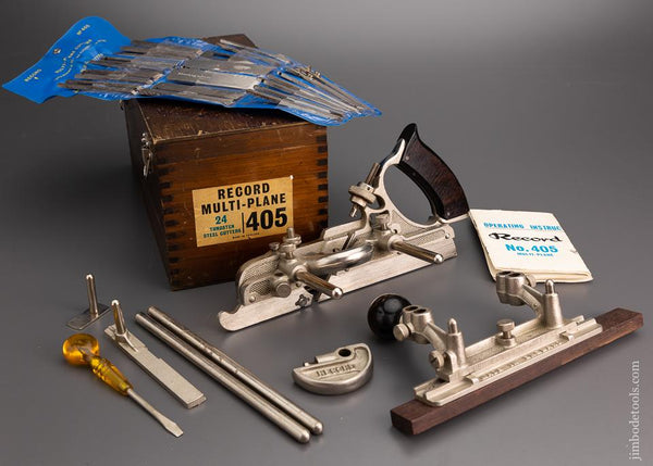 100% Mint & Complete RECORD No. 405 Combination Plow Plane Mint in Box - 96899