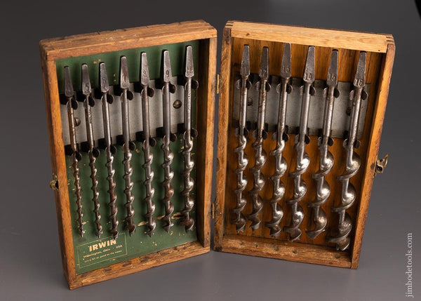 Complete Set of IRWIN Auger Bits in Original Box - 96914