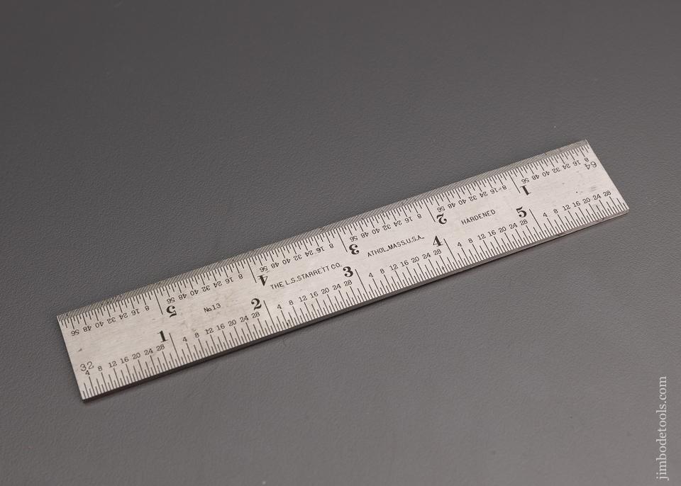 Mint STARRETT No. 13 Slotted Rule 6 inch - 96917