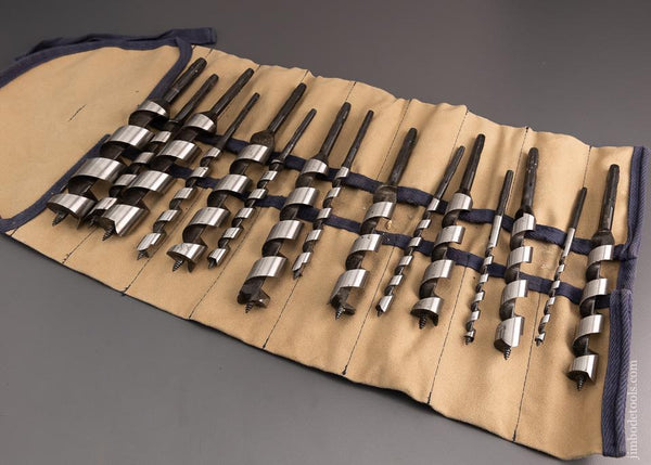 LEE VALLEY VERITAS Single Flute Auger Bits Set of 15 - 96918