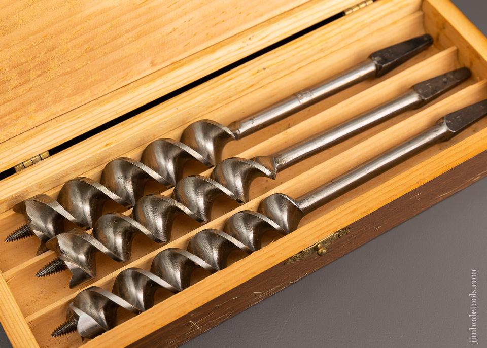 Complete Set of 13 RUSSELL JENNINGS Auger Bits Mint Unused in Original Three Tiered Box - 96928