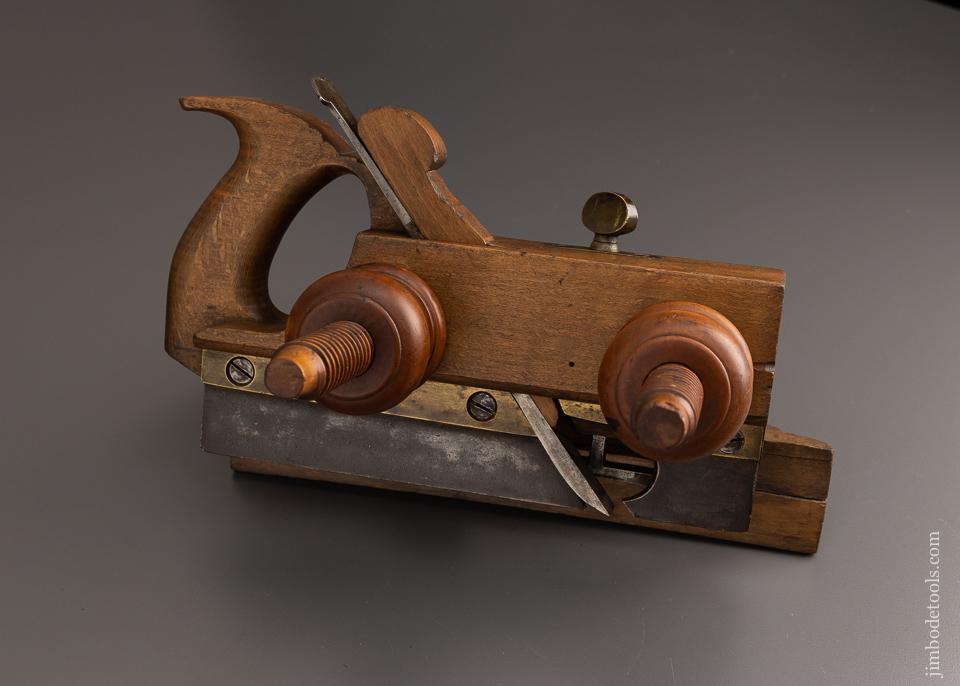 Very Nice Beech & Boxwood Screw Arm Handled Plow Plane - 96929