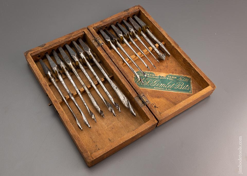 Rare SARGENT Gimlet Bit Set in Original box No. 199 - 96962