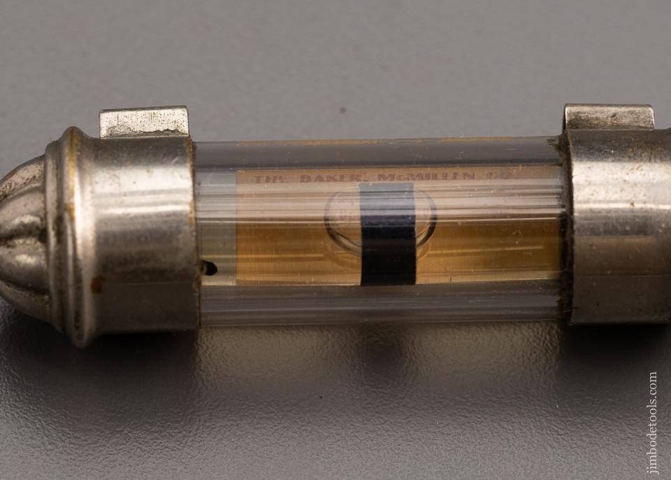 Rare BAKER MCMILLEN 3 Inch Pocket Level JAMES PAT. DEC. 20, 1904 - 96980