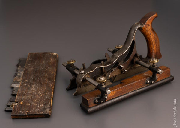 Nice SIEGLEY Plow Plane with 18 Cutters - 96987