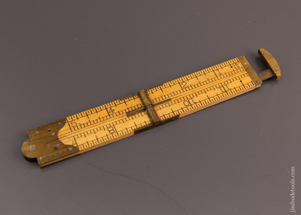 Mint LUFKIN No. 386 (No. 32) Boxwood Folding Caliper Rule - 96993