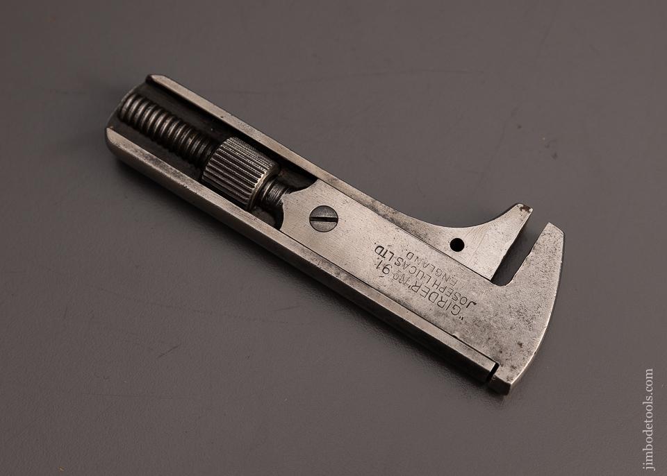 Fine & Rare Patented Wrench JOSEPH LUCAS “GIRDER NO. 91” 4 1/2 inches Closed - 97006