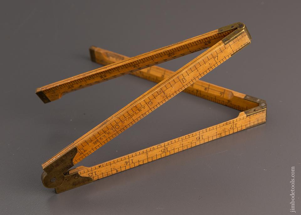 STANLEY No. 53 1/2 Architect’s Boxwood Folding Rule - 97009