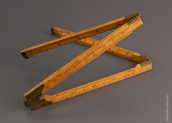 STANLEY No. 53 1/2 Architect’s Boxwood Folding Rule - 97009
