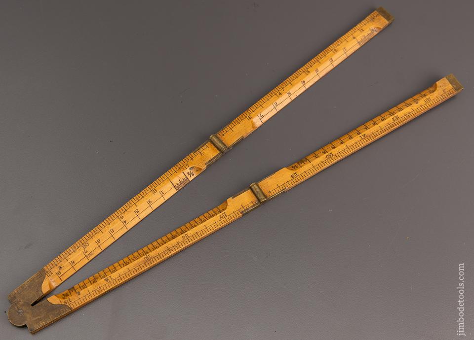 STANLEY No. 53 1/2 Architect’s Boxwood Folding Rule - 97009