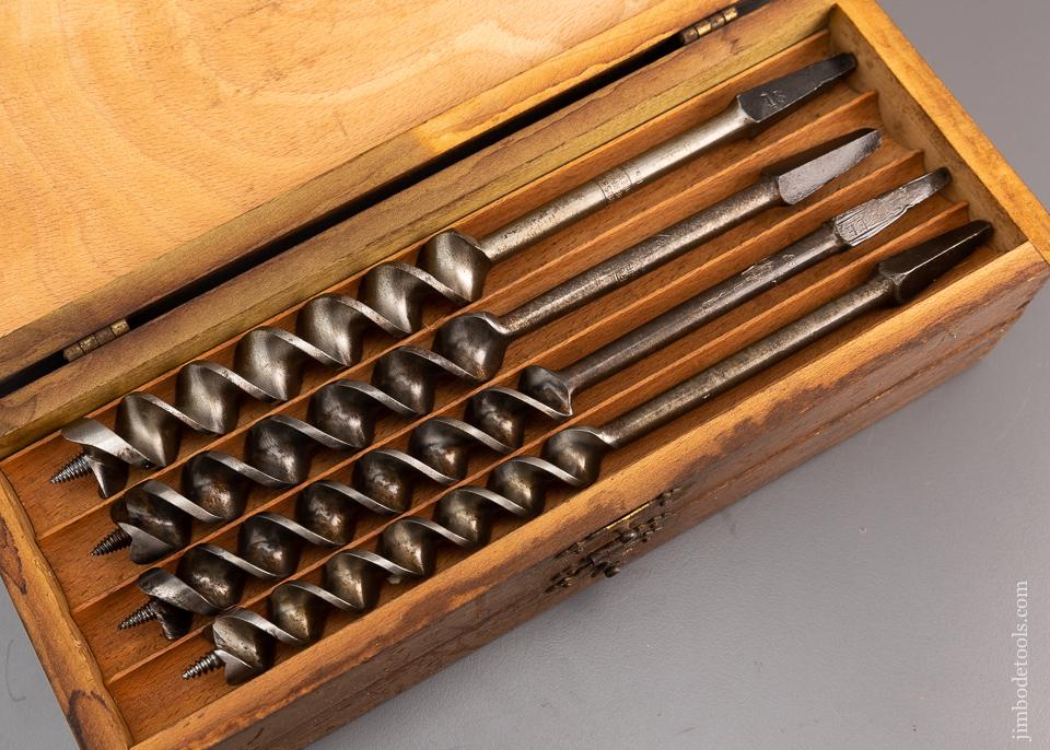 Complete Set of 13 RUSSELL JENNINGS Auger Bits in Original Three Tiered Box - 97038