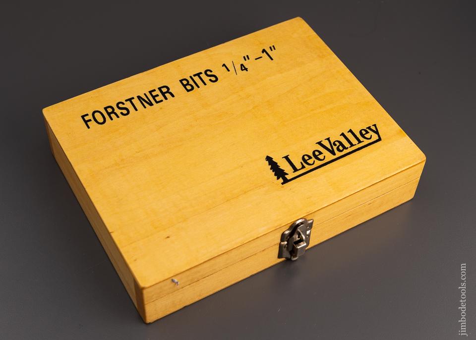Mint in Box Set of 13 LEE VALLEY Forstner Bits 1/4 to 1 Inch - 97072