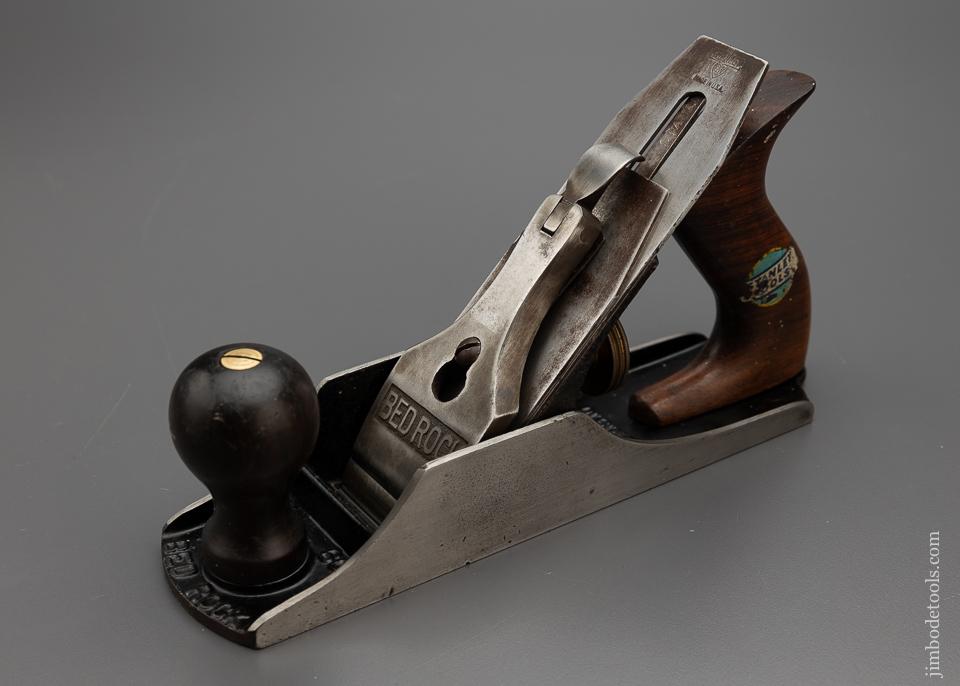 Excellent STANLEY No. 604C BEDROCK Smooth Plane with DECAL - 97094