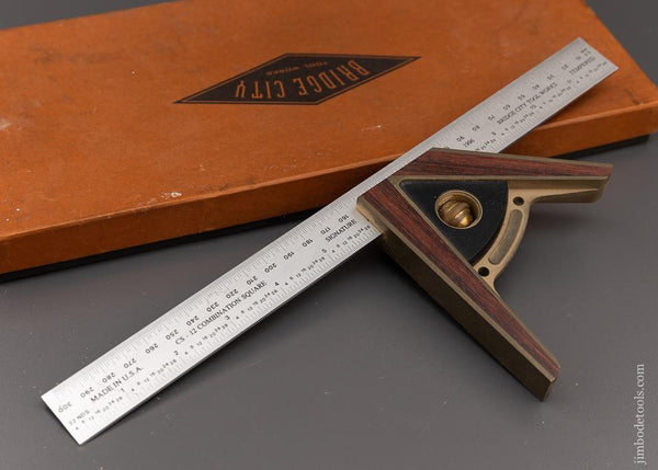 BRIDGE CITY TOOL CS-12 Combination Square in Original Box - WORKS 97153