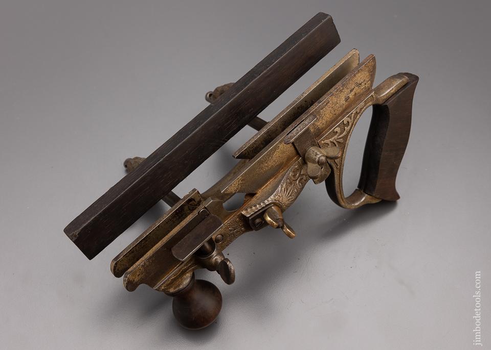 Good user STANLEY No. 46 Skew Plow Plane with 11 Cutters and 2 Stops - 97181