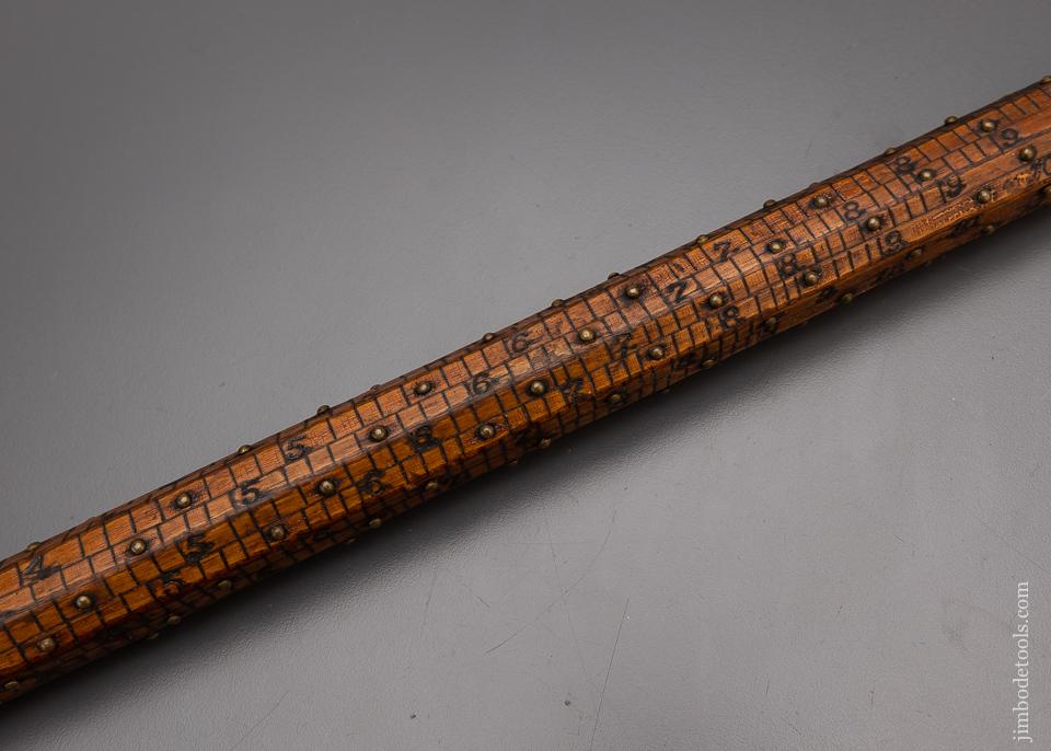 Phenomenal Brass Studded Log Rule - 97202