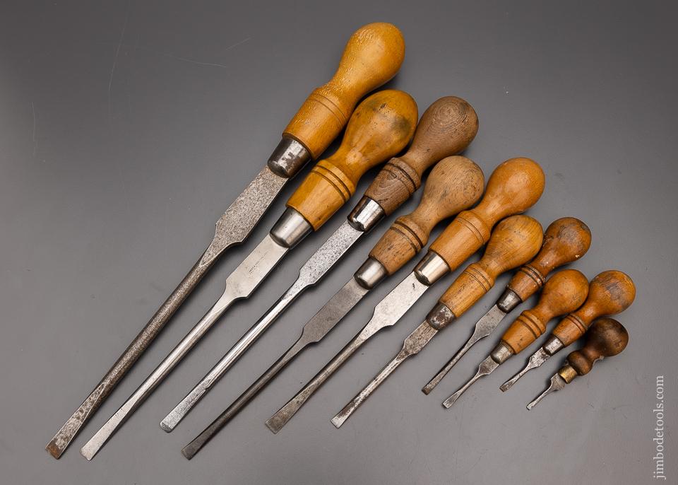Graduated Set of 10 Cabinet Maker’s Screwdrivers - 97208