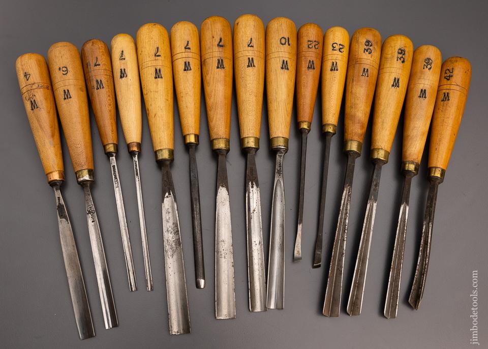 15 Excellent BUCK BROS. Carving Chisels - 97246