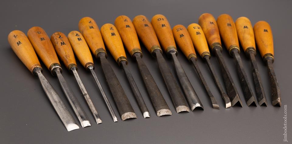 15 Excellent BUCK BROS. Carving Chisels - 97246