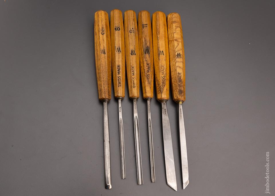 6 Excellent SWISS MADE PFEIL Carving Chisels - 97247