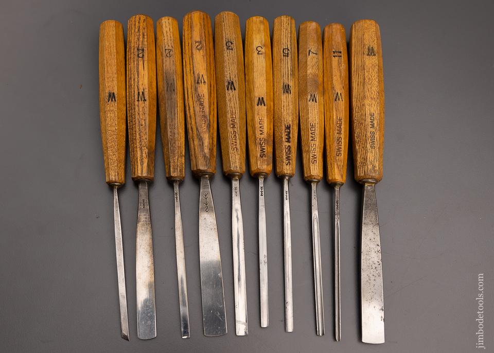 14 Excellent SWISS MADE PFEIL Carving Chisels - 97248