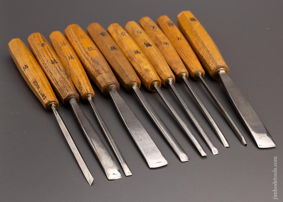 14 Excellent SWISS MADE PFEIL Carving Chisels - 97248