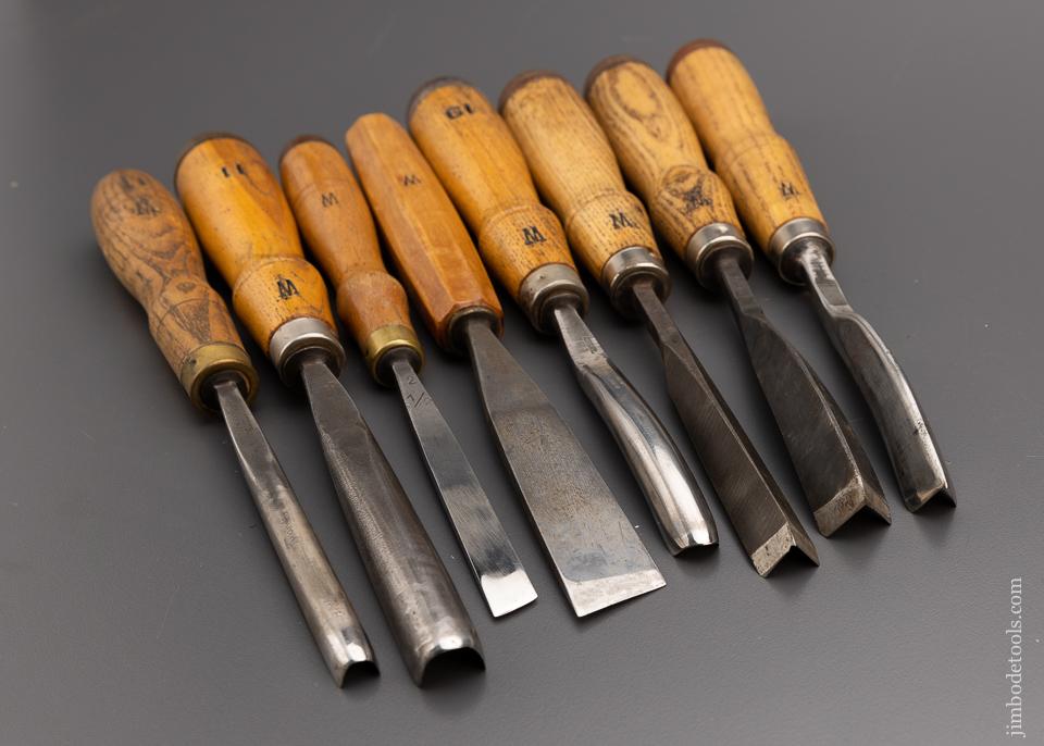 Set of 8 Excellent Carving Chisels by SCULPTURE ASSOC. - 97250