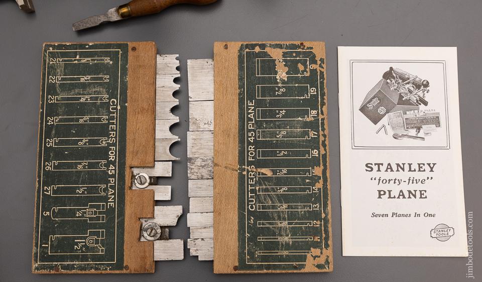 Extra Fine and 100% Complete STANLEY No. 45 Combination Plane in Original Box - 97259