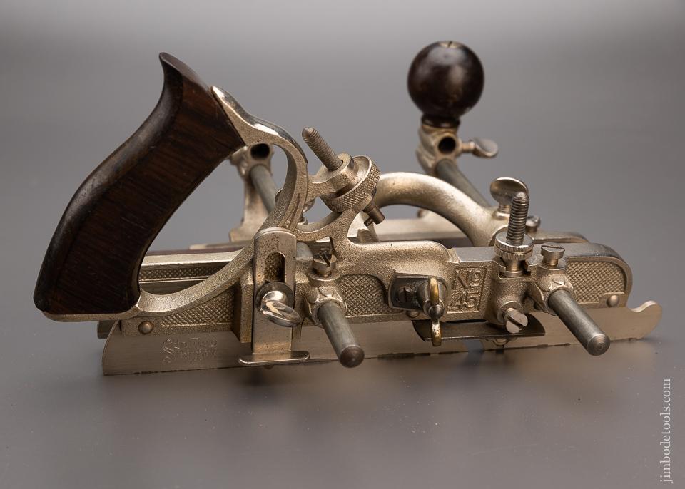 Fantastic STANLEY 45 Combination Plow Plane Near Mint in Box 100% Complete -  97260