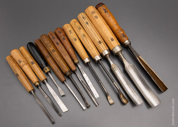 13 Assorted Maker Carving Chisels - 97273