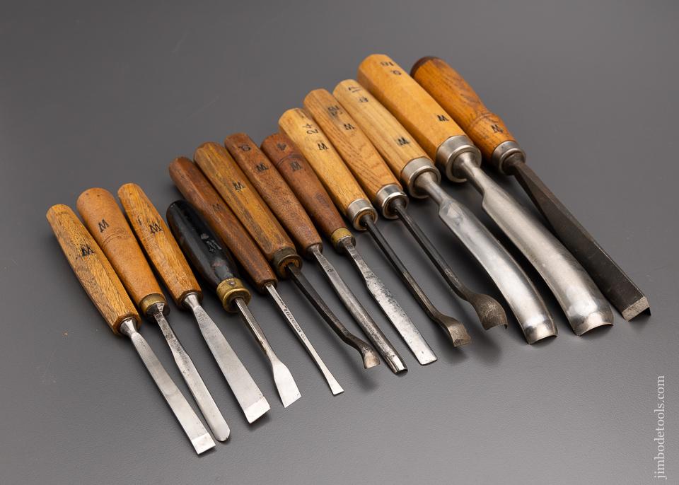 13 Assorted Maker Carving Chisels - 97273