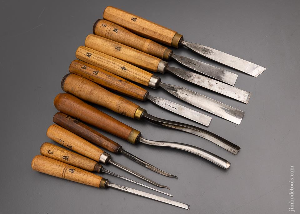11 Wonderful HERRING BROS. Carving Chisels - 97275