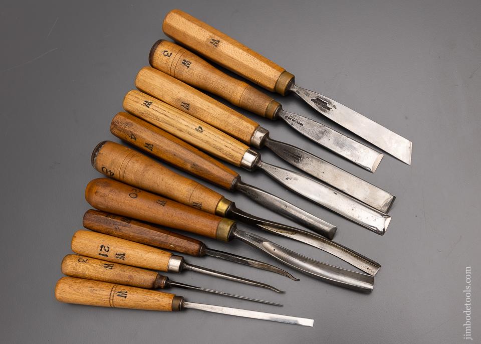 11 Wonderful HERRING BROS. Carving Chisels - 97275