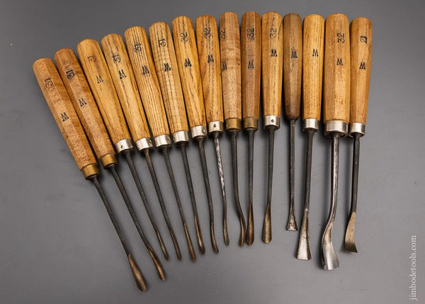 15 Excellent TIRANTI LONDON Carving Chisels - 97279