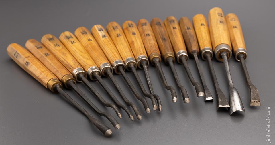 15 Excellent TIRANTI LONDON Carving Chisels - 97279
