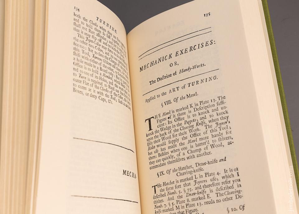 1703 Book, Moxon, MECHANIK EXERCISES HANDY WORK (EAIA 1979 Reprint) - 97302