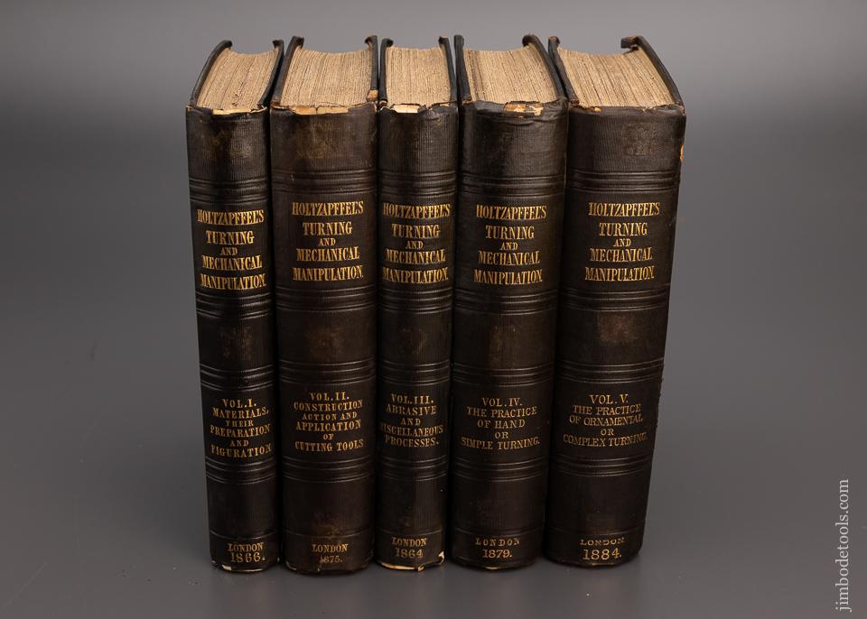 Rare 5 Volume Set HOLTZAPPFEL ON TURNING & MECHANICAL MANIPULATION 1864-84 Volumes BOOKS - 97306
