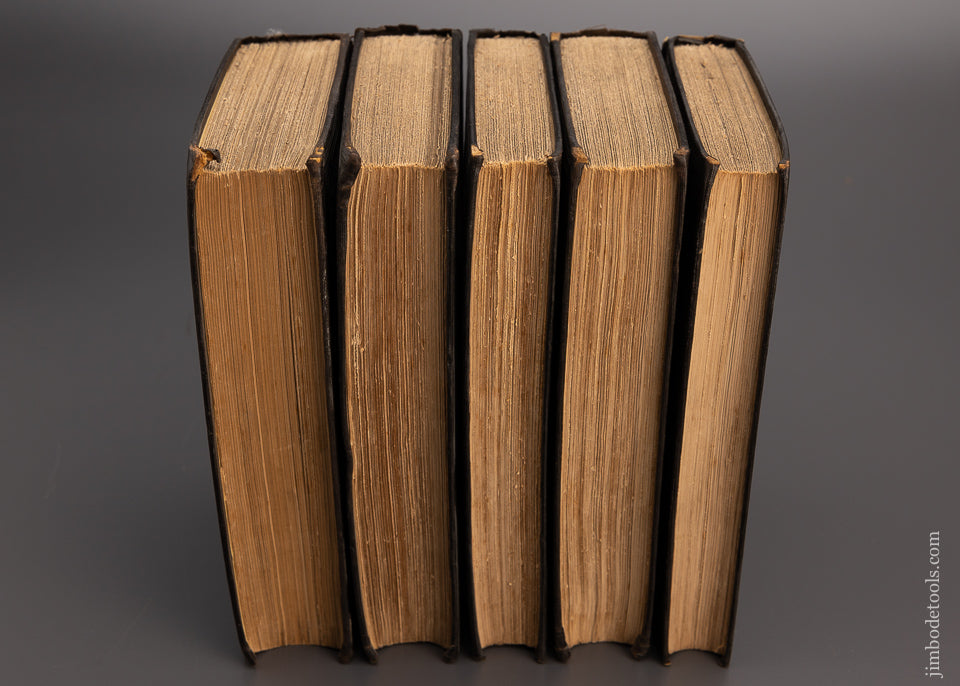 Rare 5 Volume Set HOLTZAPPFEL ON TURNING & MECHANICAL MANIPULATION 1864-84 Volumes BOOKS - 97306